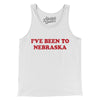 I've Been To Nebraska Men/Unisex Tank Top-White-Allegiant Goods Co. Vintage Sports Apparel