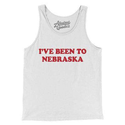 I've Been To Nebraska Men/Unisex Tank Top-White-Allegiant Goods Co. Vintage Sports Apparel