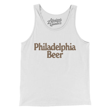 Philadelphia Beer Men/Unisex Tank Top-White-Allegiant Goods Co. Vintage Sports Apparel