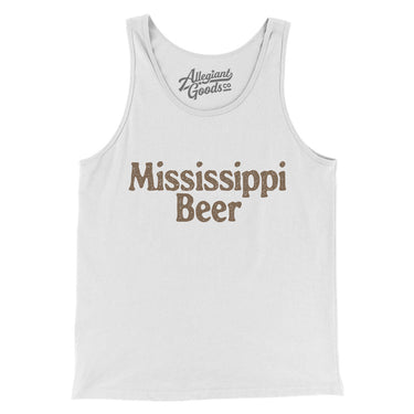 Mississippi Beer Men/Unisex Tank Top-White-Allegiant Goods Co. Vintage Sports Apparel