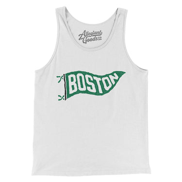 Boston Pennant Men/Unisex Tank Top-Allegiant Goods Co. Vintage Sports Apparel