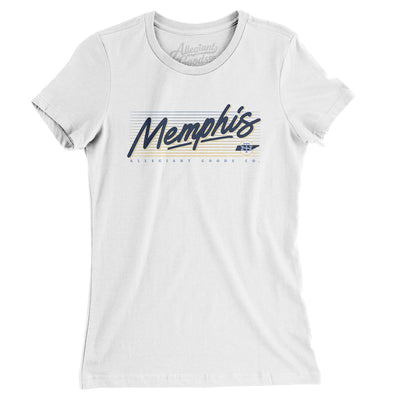 Memphis Retro Women's T-Shirt-White-Allegiant Goods Co. Vintage Sports Apparel