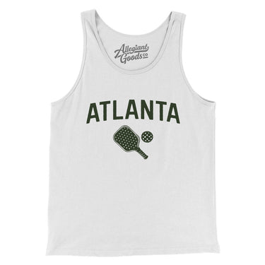 Atlanta Pickleball Men/Unisex Tank Top-White-Allegiant Goods Co. Vintage Sports Apparel