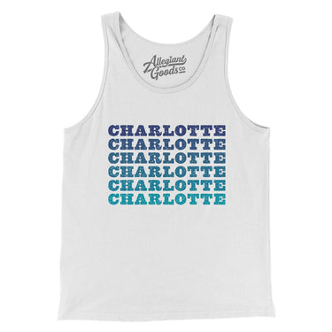 Charlotte Repeat Men/Unisex Tank Top-Allegiant Goods Co. Vintage Sports Apparel