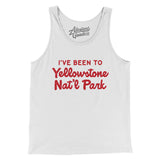 I've Been To Yellowstone National Park Men/Unisex Tank Top-White-Allegiant Goods Co. Vintage Sports Apparel