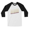 Tallahassee Vintage Repeat Men/Unisex Raglan 3/4 Sleeve T-Shirt-White|Black-Allegiant Goods Co. Vintage Sports Apparel