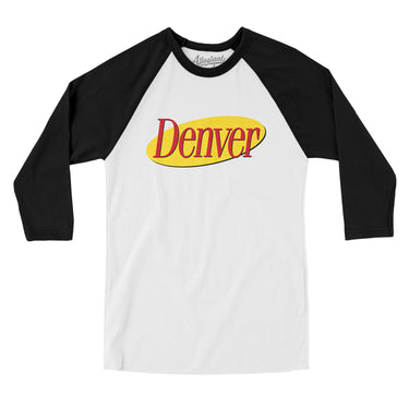 Denver Seinfeld Men/Unisex Raglan 3/4 Sleeve T-Shirt-Allegiant Goods Co. Vintage Sports Apparel