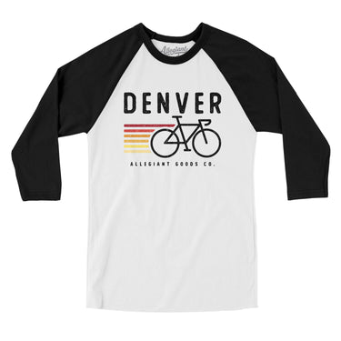 Denver Cycling Men/Unisex Raglan 3/4 Sleeve T-Shirt-Allegiant Goods Co. Vintage Sports Apparel