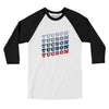 Tucson Vintage Repeat Men/Unisex Raglan 3/4 Sleeve T-Shirt-White|Black-Allegiant Goods Co. Vintage Sports Apparel