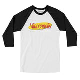 Minneapolis Seinfeld Men/Unisex Raglan 3/4 Sleeve T-Shirt-Allegiant Goods Co. Vintage Sports Apparel
