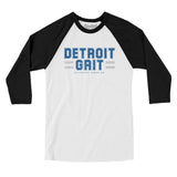 Detroit Grit Men/Unisex Raglan 3/4 Sleeve T-Shirt-Allegiant Goods Co. Vintage Sports Apparel