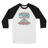 Memphis Pyramid Arena Men/Unisex Raglan 3/4 Sleeve T-Shirt-Allegiant Goods Co. Vintage Sports Apparel