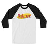Baltimore Seinfeld Men/Unisex Raglan 3/4 Sleeve T-Shirt-White|Black-Allegiant Goods Co. Vintage Sports Apparel
