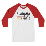 Alabama Cycling Men/Unisex Raglan 3/4 Sleeve T-Shirt-Allegiant Goods Co. Vintage Sports Apparel