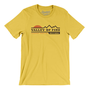 Valley Of Fire Sunset Men/Unisex T-Shirt-Yellow-Allegiant Goods Co. Vintage Sports Apparel