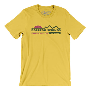 Borrego Springs Mountain Sunset Men/Unisex T-Shirt-Yellow-Allegiant Goods Co. Vintage Sports Apparel
