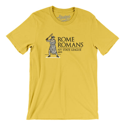 Rome Romans Men/Unisex T-Shirt-Yellow-Allegiant Goods Co. Vintage Sports Apparel