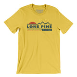 Lone Pine Mountain Sunset Men/Unisex T-Shirt-Yellow-Allegiant Goods Co. Vintage Sports Apparel