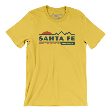 Santa Fe Mountain Sunset Men/Unisex T-Shirt-Yellow-Allegiant Goods Co. Vintage Sports Apparel