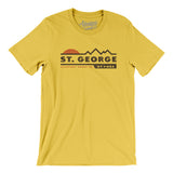 St. George Mountain Sunset Men/Unisex T-Shirt-Yellow-Allegiant Goods Co. Vintage Sports Apparel