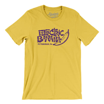 Electric Banana Pittsburgh Men/Unisex T-Shirt-Yellow-Allegiant Goods Co. Vintage Sports Apparel