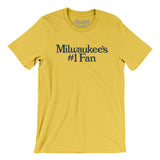 Milwaukee's Number 1 Fan Men/Unisex T-Shirt-Yellow-Allegiant Goods Co. Vintage Sports Apparel
