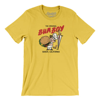 Bun Boy Baker Men/Unisex T-Shirt-Yellow-Allegiant Goods Co. Vintage Sports Apparel