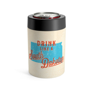 Drink Like A South Dakotan Can Cooler-Allegiant Goods Co. Vintage Sports Apparel