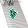 Maine Home State Sticker (Green & Forest Green)-6x6"-Allegiant Goods Co. Vintage Sports Apparel
