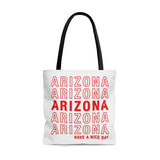 Arizona Retro Thank You Tote Bag-Allegiant Goods Co. Vintage Sports Apparel