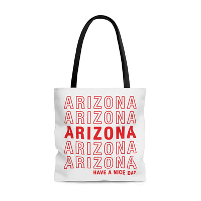 Arizona Retro Thank You Tote Bag-Large-Allegiant Goods Co. Vintage Sports Apparel