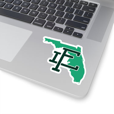 Florida Home State Sticker (Green & Forest Green)-4x4"-Allegiant Goods Co. Vintage Sports Apparel