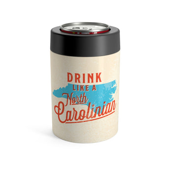 Drink Like A North Carolinian Can Cooler-Allegiant Goods Co. Vintage Sports Apparel