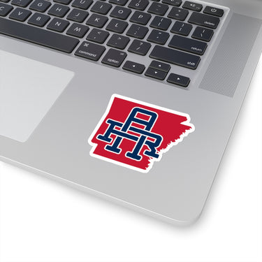 Arkansas Home State Sticker (Red & Navy Blue)-Allegiant Goods Co. Vintage Sports Apparel