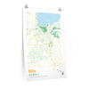 Hilo Hawaii City Street Map Poster-24″ × 36″-Allegiant Goods Co. Vintage Sports Apparel