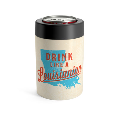 Drink Like A Louisianian Can Cooler-12oz-Allegiant Goods Co. Vintage Sports Apparel