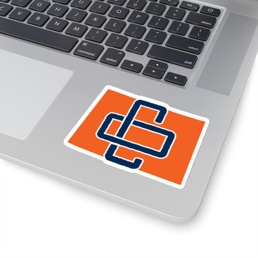 Colorado Home State Sticker (Navy Blue & Orange)-4x4"-Allegiant Goods Co. Vintage Sports Apparel