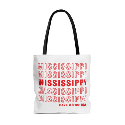 Mississippi Retro Thank You Tote Bag-Allegiant Goods Co. Vintage Sports Apparel