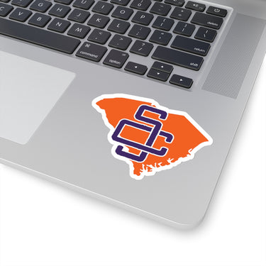 South Carolina Home State Sticker (Purple & Orange)-Allegiant Goods Co. Vintage Sports Apparel