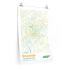 Knoxville Tennessee City Street Map Poster-20″ × 30″-Allegiant Goods Co. Vintage Sports Apparel