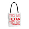 Texas Retro Thank You Tote Bag-Allegiant Goods Co. Vintage Sports Apparel