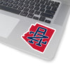 Arizona Home State Sticker (Red & Navy Blue)-4x4"-Allegiant Goods Co. Vintage Sports Apparel