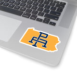Pennsylvania Home State Sticker (Navy Blue & Gold)-Allegiant Goods Co. Vintage Sports Apparel