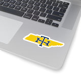 Tennessee Home State Sticker (Yellow & Navy Blue)-Allegiant Goods Co. Vintage Sports Apparel