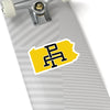 Pennsylvania Home State Sticker (Yellow & Black)-6x6"-Allegiant Goods Co. Vintage Sports Apparel