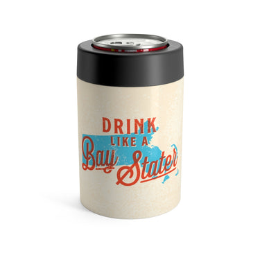 Drink Like A Bay Stater Can Cooler-Allegiant Goods Co. Vintage Sports Apparel