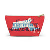 If Lost Return to Massachusetts Accessory Bag-Small-Allegiant Goods Co. Vintage Sports Apparel