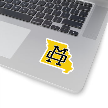 Missouri Home State Sticker (Black & Yellow)-Allegiant Goods Co. Vintage Sports Apparel
