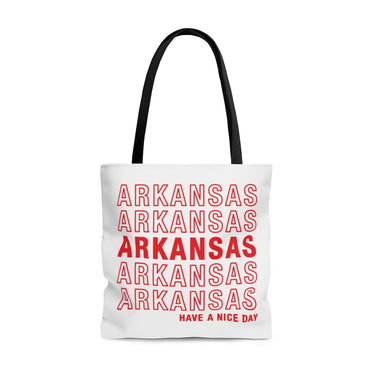 Arkansas Retro Thank You Tote Bag-Allegiant Goods Co. Vintage Sports Apparel