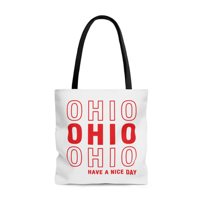 Ohio Retro Thank You Tote Bag-Large-Allegiant Goods Co. Vintage Sports Apparel